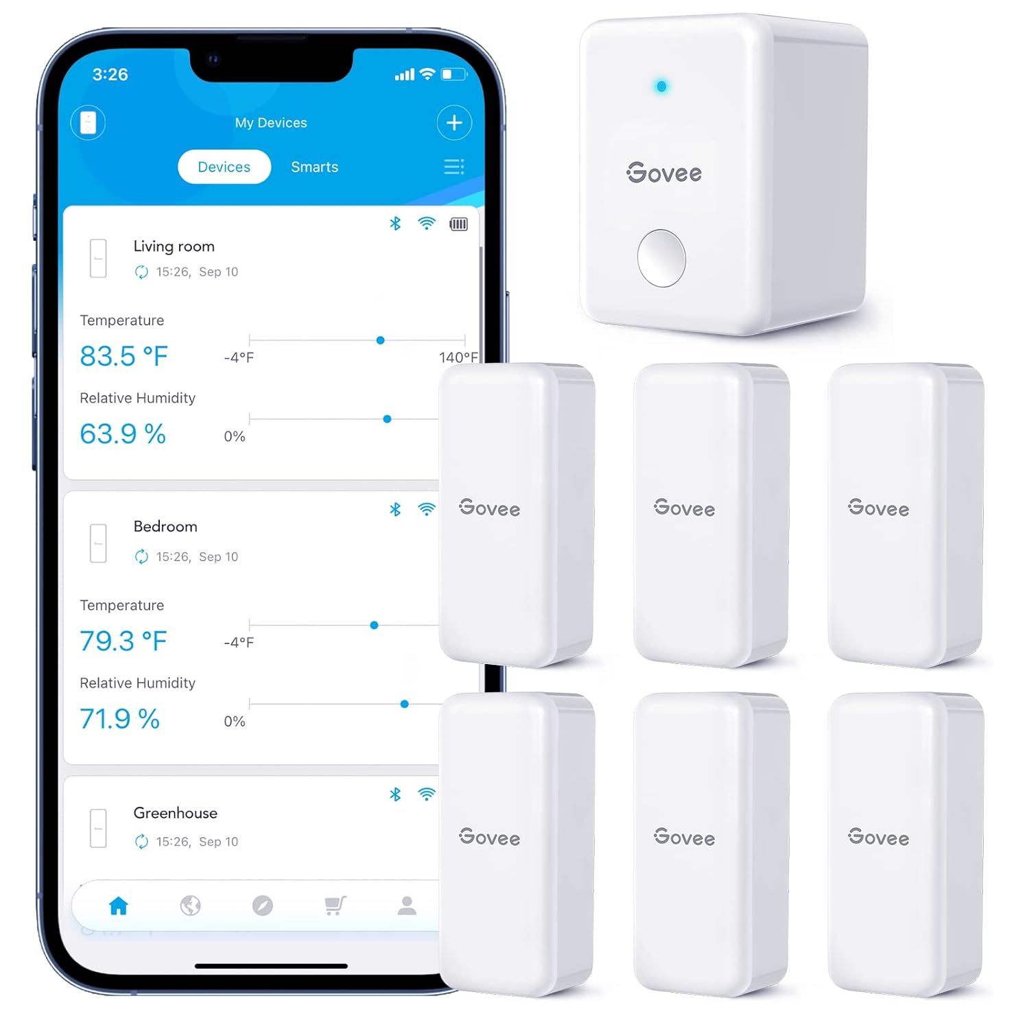 Govee Mini Hygrometer Thermometer Sensors